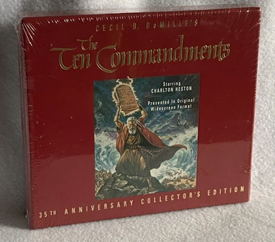 📼 VTG 1991 The Ten Commandments – 35th Anniversary Collector’s Edition – Sealed - Image 1 of 2