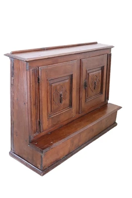 18th Century Italian Antique Kneeler in Solid Walnut Wood - Image 1 of 4