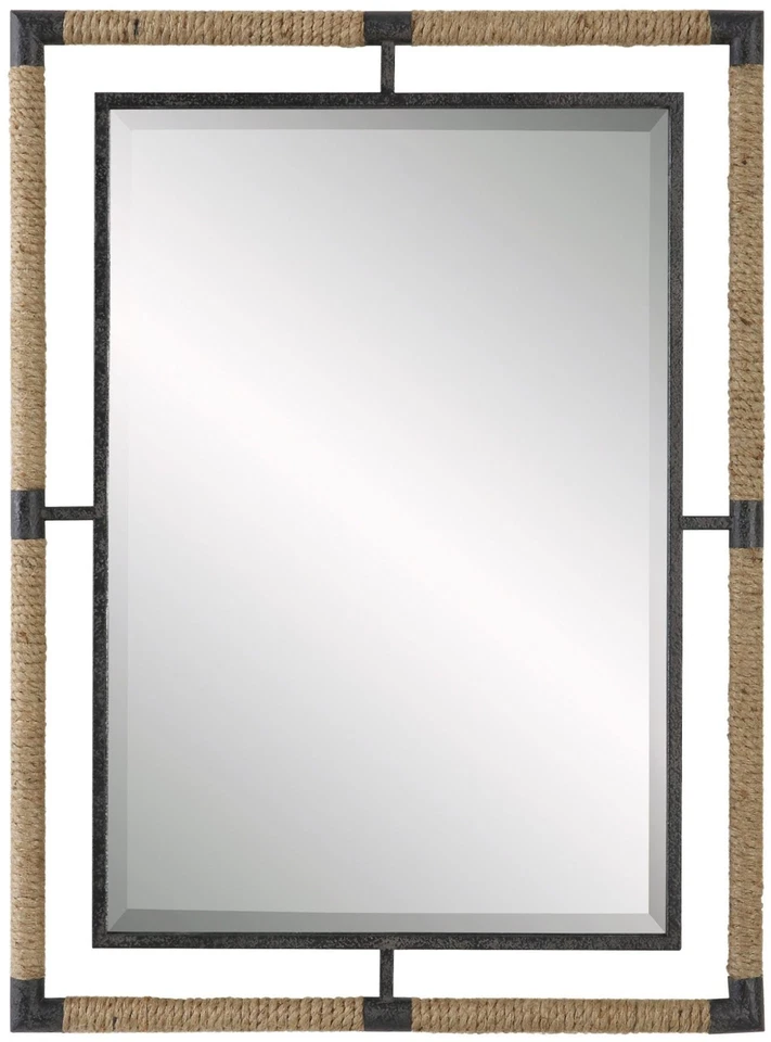 Uttermost 09769 Melville 28" W x 38" H Rectangular Framed - Black - Image 1 of 4