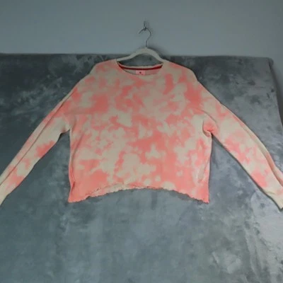 Suéter para mujer XS 0 Tie Dye rosa blanco lana merino cachemir tejido pulóver Foto 1 de 4