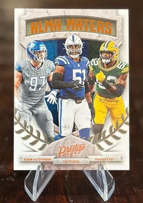 2024 Prestige - Michigan Alma Maters A Hutchinson, K Paye, R Gary #11 50/50 - Image 1 of 2