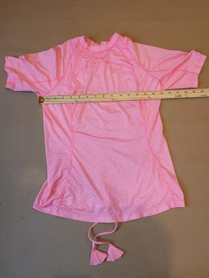 Lululemon One Love Rashguard Nadar en Wee Rayas Dune Flash Rosa Talla 6 (Ver Notas) Foto 1 de 4