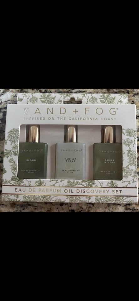 Sand+Fog Perfume Oil  Set Roller Ball: Bloom , Vanilla Sugar, Amber Pear New - Image 1 of 1