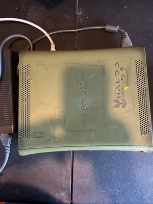 Xbox 360 Console Halo 3 Special Edition With 1 Controller + Cables - Tested - Image 1 of 4