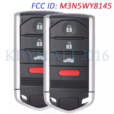2 M3N5WY8145 for Acura TL 2009 2010 2011 2012 2013 2014 Smart Remote Key Fob - Image 1 of 4