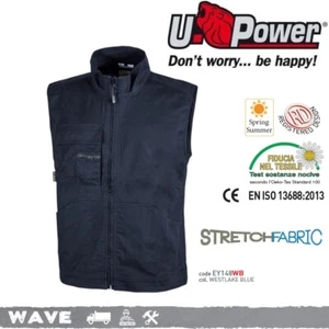 UPOWER GILET ESTIVO ANTINFORTUNISTICA WAVE Westlake Blue EY148WB U-Power + - Imagen 1 de 4