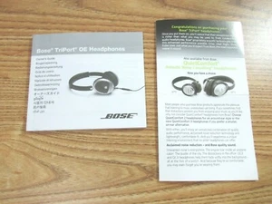 AURICULARES BOSE TRIPORT OE MANUALES - Imagen 1 de 4