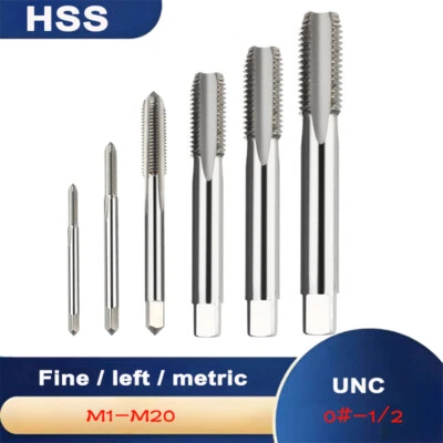  HSS Machine Screw Thread Metric UNC / Fine / left / Fine left Plug Tap All Size - Image 1 of 4