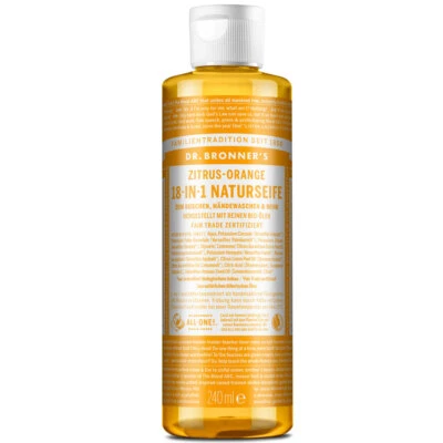 Dr. Bronners 18-IN-1 Naturseife Zitrus Orange 240ml