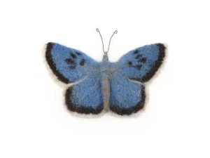 The Makerss Felting Kit - Large Blue Butterfly Needle Felt Kit - Picture 1 of 4