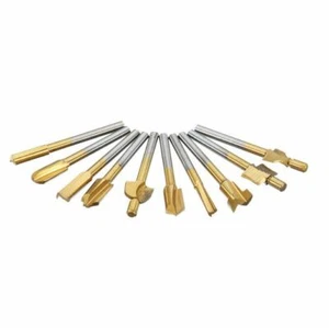 10 Holzfräse Dremel Köpfe Fräsen Fräsköpfe Oberfräse GRAVUR Proxxon Form Format - Picture 1 of 6