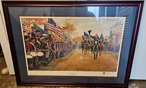Mort Kunstler - Washington At Carlisle - Framed Revolutionary Print Signed - Picture 1 of 7