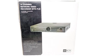 W BOX TECHNOLOGIES Wbox 0E-162TP15UN 16ch PoE 2tb HDD 1.5U Network Video Recorder H.264 5MP HDMI