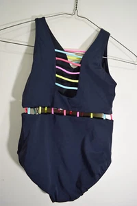 PEIXOTO The Jade Rainbow Black One Piece Swimsuit GIRLS 16 $78 - Picture 1 of 13