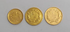 1800'S GOLD ONE DOLLAR COIN SET 1852 LIBERTY - 1855 INDIAN - 1856 INDIAN