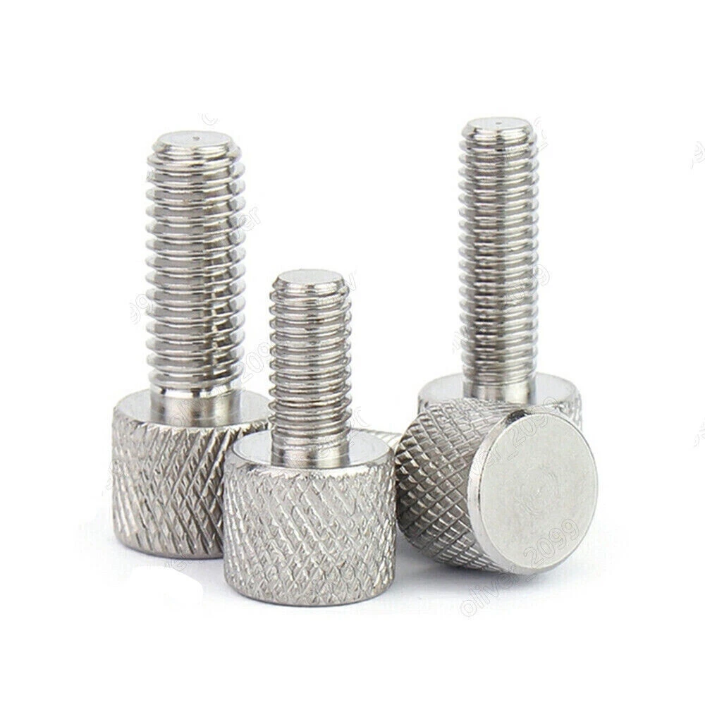 Juego De 10 Perillas Moleteadas Othmro - M5x40mm, Mango Baquelita Negro, Tornillo Latón, Para Muebles Y Equipos