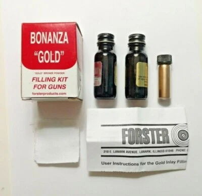FORSTER PRODUCTS Custom Gold Inlay Filling For Engraving & Lettering - Forster Bonanza - All Guns
