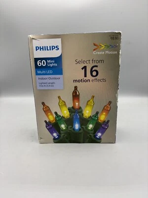 Philips 60ct Multi LED Smooth Mini String Lights - 16 Functions READ - Image 1 of 4