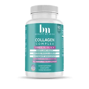 Collagen Complex I,II,III,V,X 1800mg (90) capsules - Picture 1 of 6