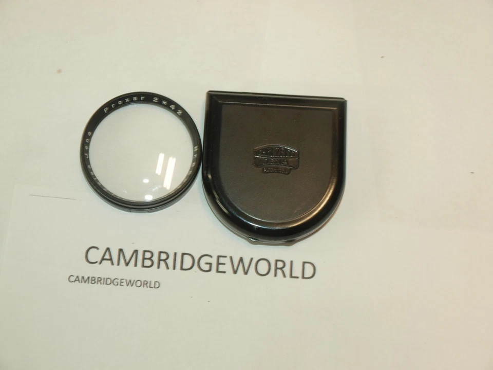 LENTE MACRO PUSH ON CLOSE UP CARL ZEISS JENA PROXAR 2x42 con FUNDA ZEISS ORIGINAL Foto 1 de 1