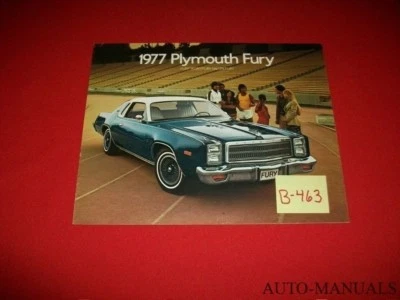 Folleto de colección 1977 Plymouth Fury salón deportivo especificaciones suburbanas opciones color  Foto 1 de 4