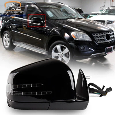 Espejo retrovisor lateral derecho negro eléctrico térmico para Mercedes W164 X164 ML350 GL450 2005-11 Foto 1 de 4