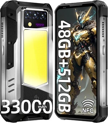 Oukitel WP100 Titan 5G Rugged Phone Display 6,8" 120Hz Batteria 33000mAh NFC - Immagine 1 di 4