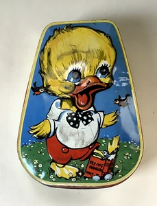 Vintage Duck Metal tin George W Horner Confectionary Chester Le Street Durham. - Picture 1 of 8