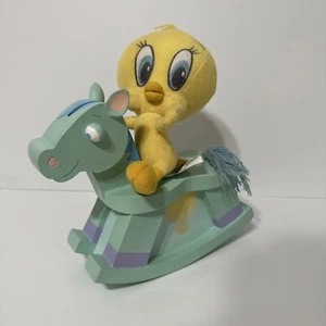 Banco mecedor de colección Tweety Bird 1999 Warner Brothers Looney Tunes coleccionable - Imagen 1 de 11