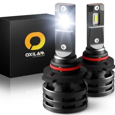 OXILAM 9005 HB3 LED 6000K Xenon White High Beam Headlight Bulb Noiseless Design - Image 1 of 4