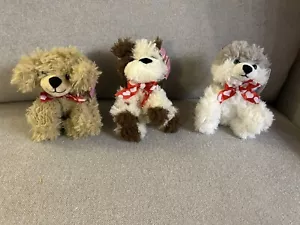Welpe Plüschtier 6,5" CVS DAN DEE weiches Stofftier Hund Herzen auf roter Schleife 1 zufälliger Stil. - Bild 1 von 1