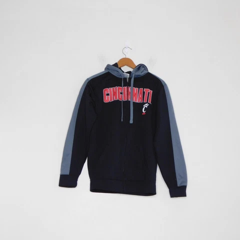 University of Cincinnati Bearcats NCAA Apparel Hooded Jacket Full Zip Size S Cover
