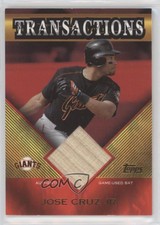 2003 Topps Traded & Rookies Transactions Bat Relics Jose Cruz Jr #TT-JC