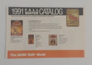 TSR Advanced Dungeons And Dragons 1991 Fall Winter Catalog - Picture 1 of 6