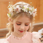 Girls Bridal Pearl Hair Headdress Flower Wreath Bride Hair Jewelry Children Gi s