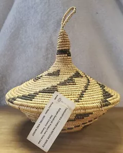VTG Tanganyika Christian Refugee Service Handcraft African-Tanzani Woven Basket - Picture 1 of 16