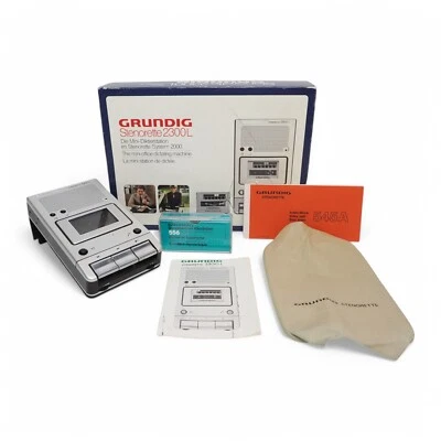 Grundig Aufnahmegerät Diktiergerät Stenorette 2300 L mit Netzteil & OVP - Bild 1 von 4