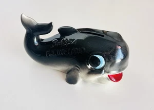 Vintage 1960 Bubbles the Whale Marine Land Ceramic Piggy BANK - Anthropomorphic - Picture 1 of 9