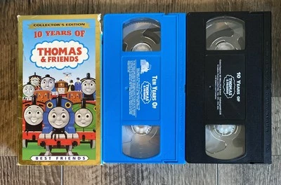 10 Years of Thomas & Friends Blue & Black VHS Lot Thomas the Tank Engine -Tested - Image 1 of 4
