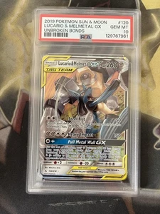 Lucario & Melmetal GX 120/214 SM-Unbroken Bonds Holo PSA 10 - Bild 1 von 2