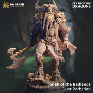 Satyr Barbarian miniature - DnD miniatures - Role Playing Game - Tabletop Minia - Picture 1 of 2
