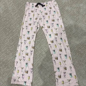 PJ Salvage "Cocktails" PJ Bottoms - Size Medium Cotton Modal - Picture 1 of 7