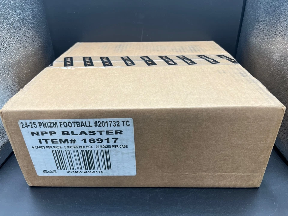 2024 PANINI PRIZM FOOTBALL 6-PACK BLASTER 20-BOX CASE (LAZER PRIZMS )