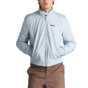 Members Only Classic Iconic Racer Jacket Men Size S Dusty Sky Bomber Slim Coat - Bild 1 von 9