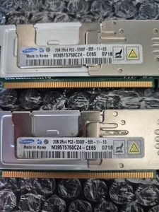 Samsung 2GB X2  2Rx4 PC2-5300F-555-11-E0 DDR2 RAM - Picture 1 of 2