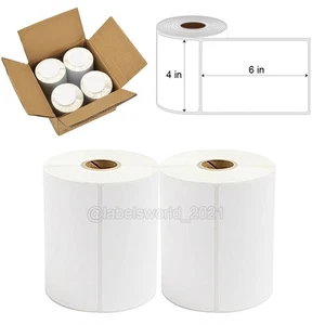 4 X 6 Direct Thermal Shipping Labels 250/roll  For Zebra ZP450 Eltron 2844 2842 - Picture 1 of 9