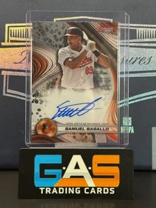 Autógrafos Bowman's Best Samuel Basallo 2024 lo mejor de 2024 #B24-SB Auto Orioles - Imagen 1 de 2