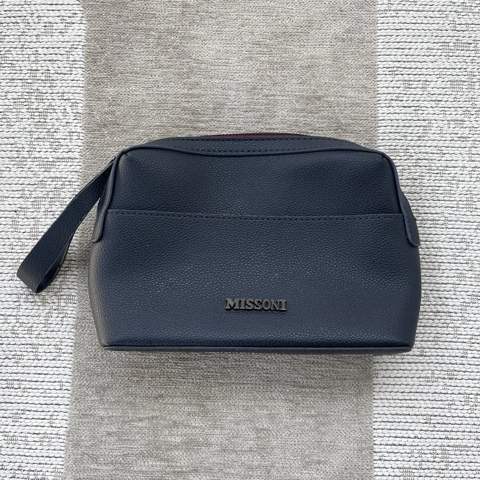 Missoni Blue Makeup Pouch Travel Clutch Bag - Image 1 of 4