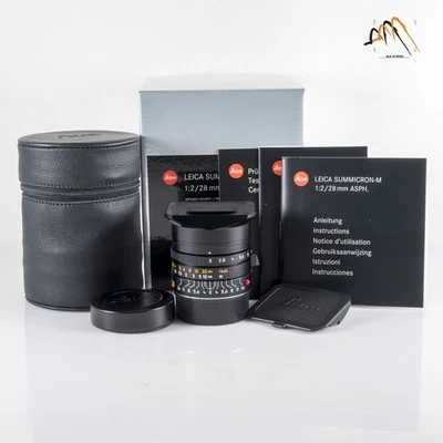 Lente negra Leica Summicron-M 28 mm/F2,0 E46 Asph II 11672 Alemania #88621 Foto 1 de 4
