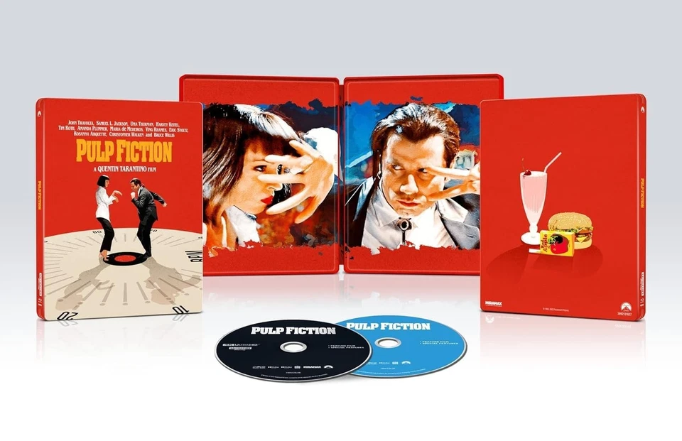 PULP FICTION (1994): NEW US RgFree 4K UHD + RgA BLU-RAY STEELBOOK Limited  sp - image 1 of 1